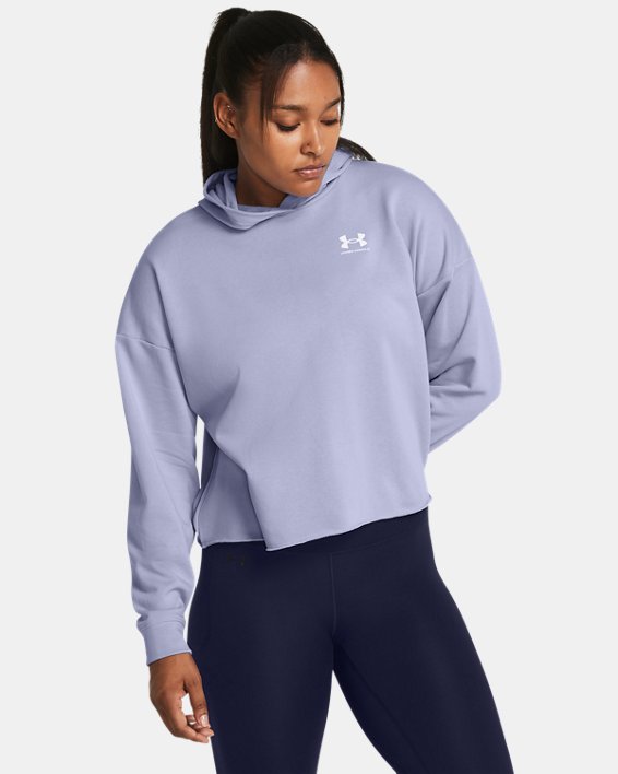 Women's UA Rival Terry Oversized Hoodie in Purple image number 0